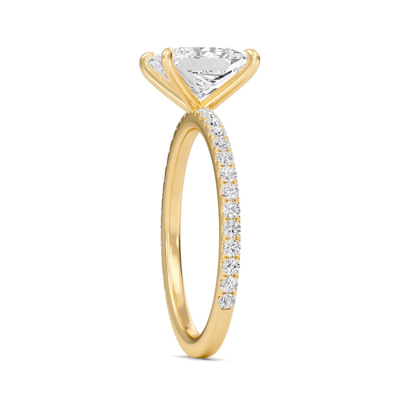 Princess Classic Pave Engagement Ring