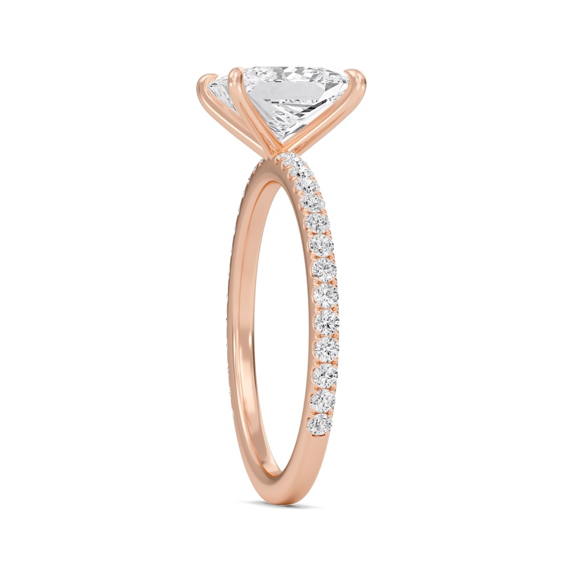 Princess Classic Pave Engagement Ring