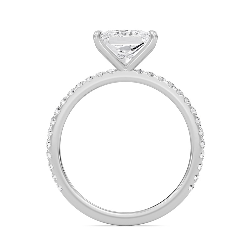 Princess Classic Pave Engagement Ring