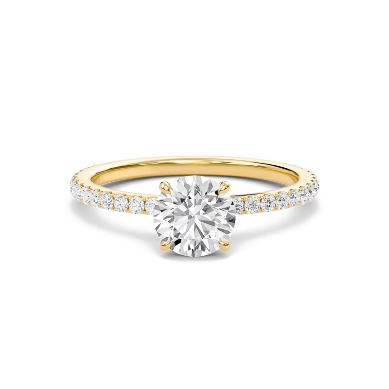 Round Classic Pave Engagement Ring