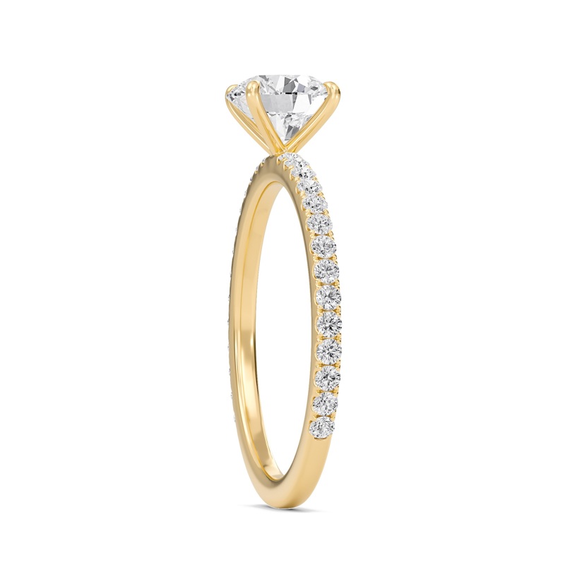 Round Classic Pave Engagement Ring