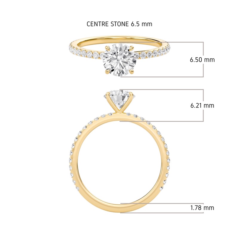 Round Classic Pave Engagement Ring