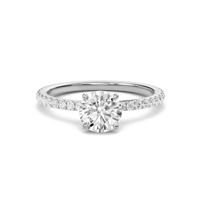 Round Classic Pave Engagement Ring