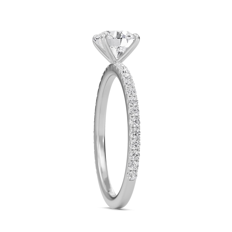 Round Classic Pave Engagement Ring