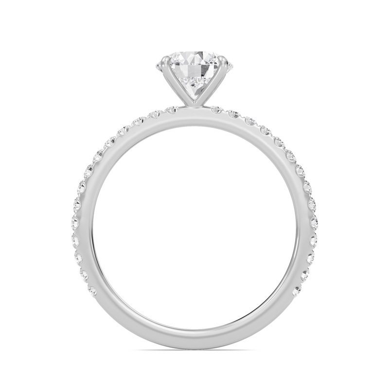 Round Classic Pave Engagement Ring