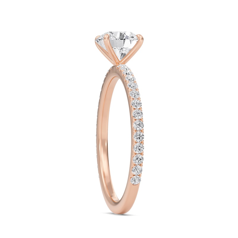 Round Classic Pave Engagement Ring
