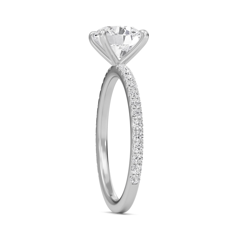 Round Classic Pave Engagement Ring
