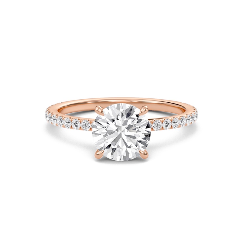 Round Classic Pave Engagement Ring