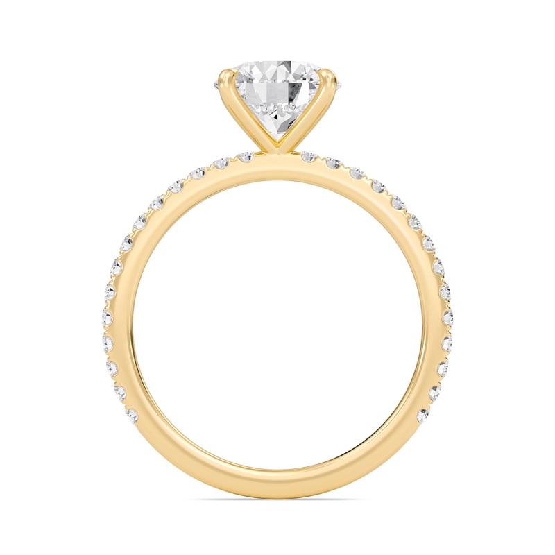 Round Classic Pave Engagement Ring