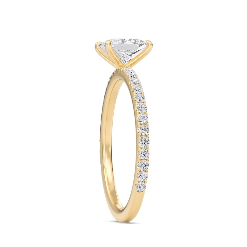 Princess Classic Pave Engagement Ring