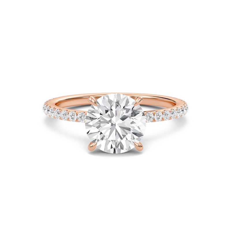 Round Classic Pave Engagement Ring