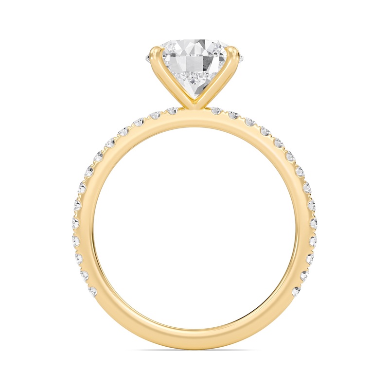 Round Classic Pave Engagement Ring