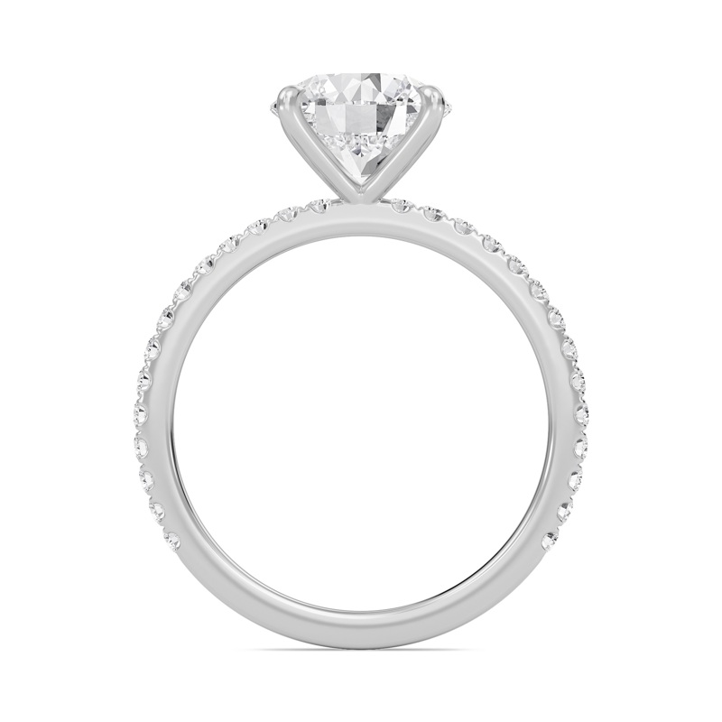Round Classic Pave Engagement Ring