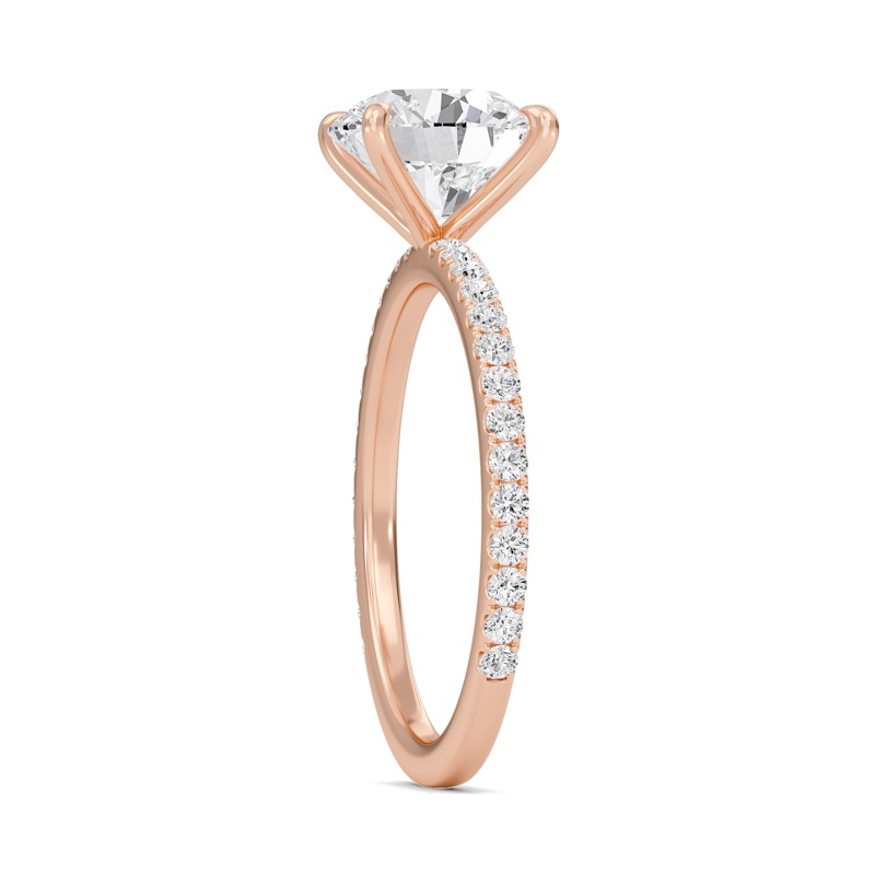 Round Classic Pave Engagement Ring