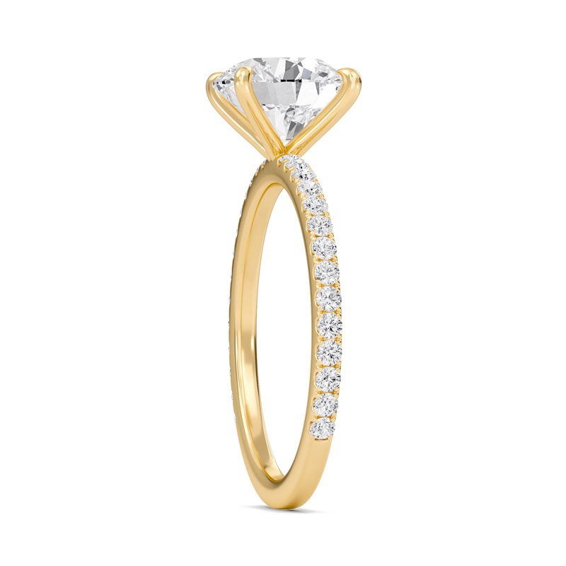 Round Classic Pave Engagement Ring