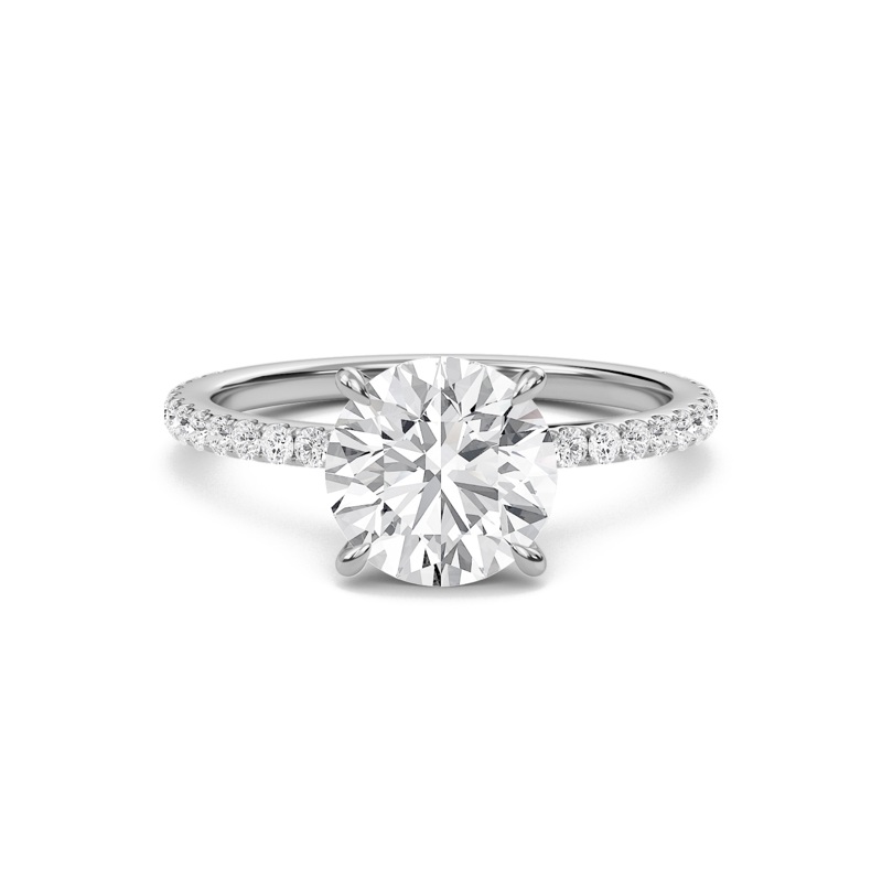 Round Classic Pave Engagement Ring