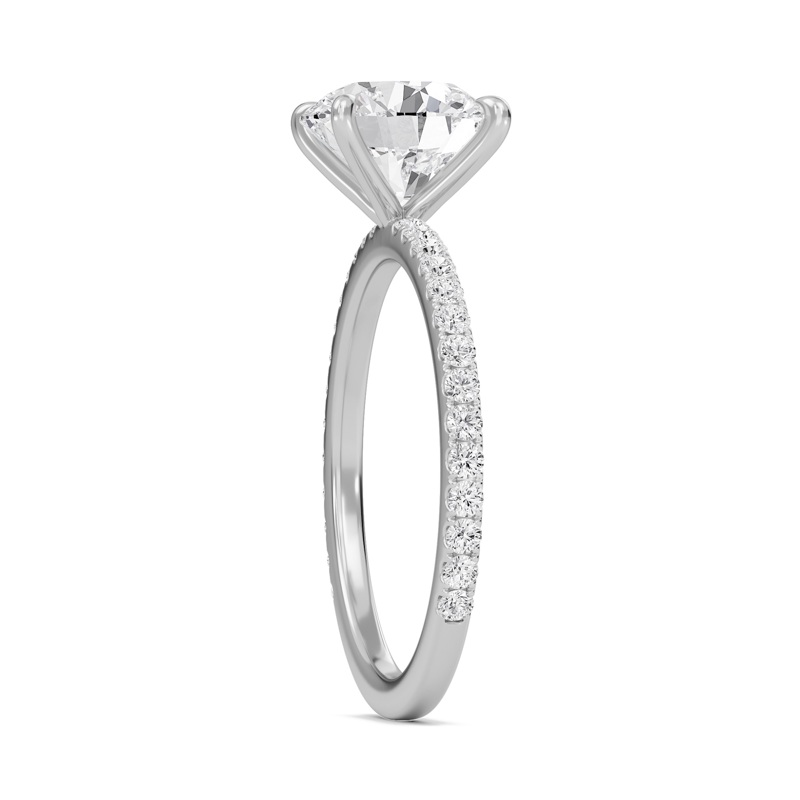 Round Classic Pave Engagement Ring
