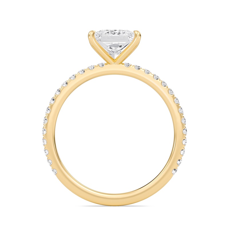 Princess Classic Pave Engagement Ring