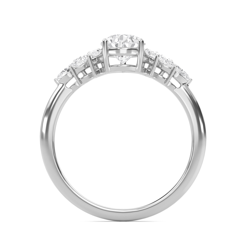 Luxe Marquese Side Stone Ring