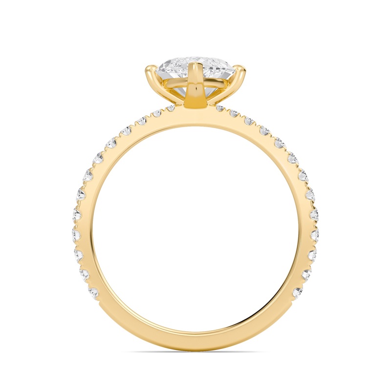 Marquise Elegant Pave Engagement Ring