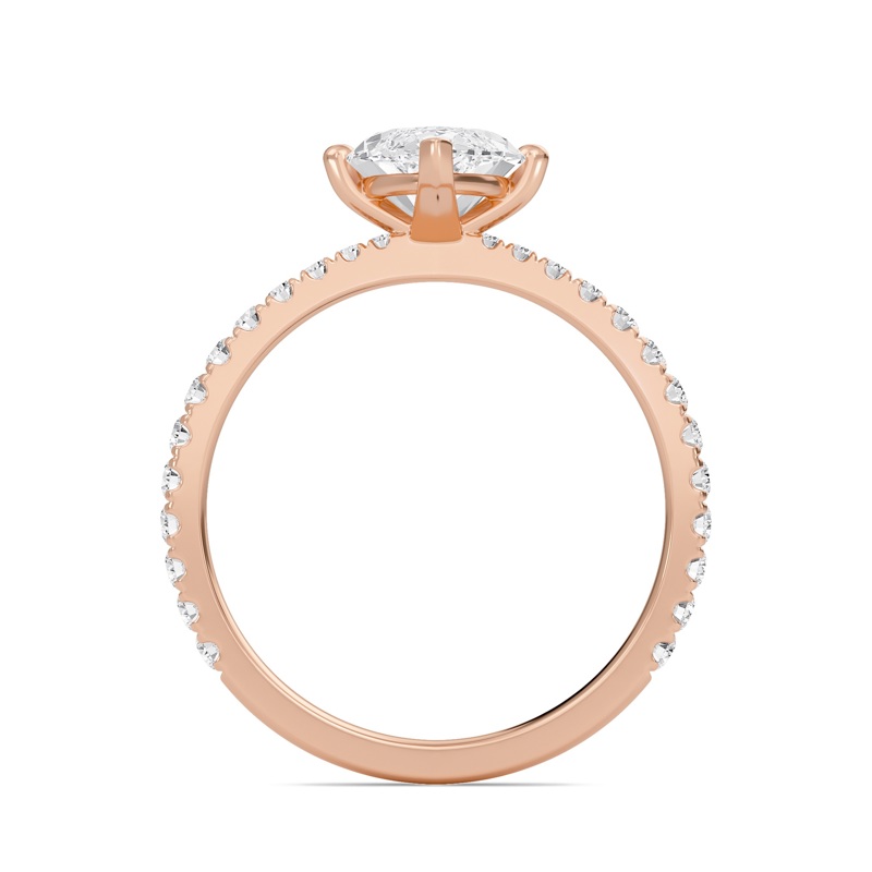 Marquise Elegant Pave Engagement Ring