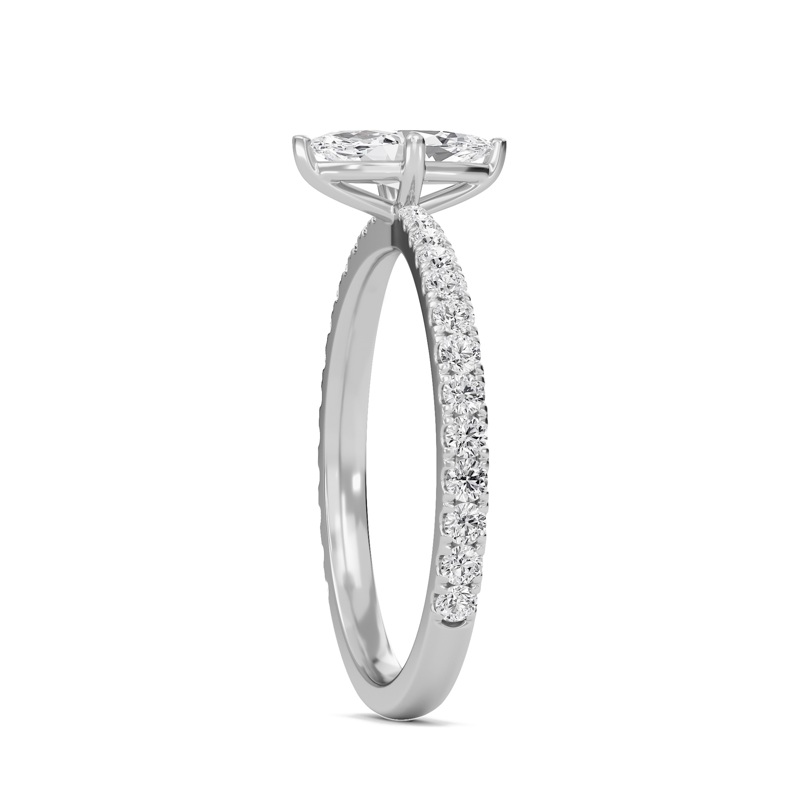 Marquise Elegant Pave Engagement Ring