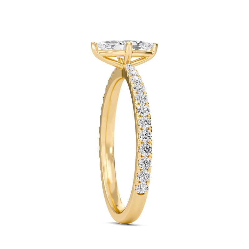 Marquise Elegant Pave Engagement Ring