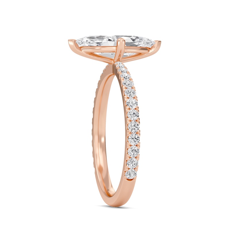 Marquise Elegant Pave Engagement Ring