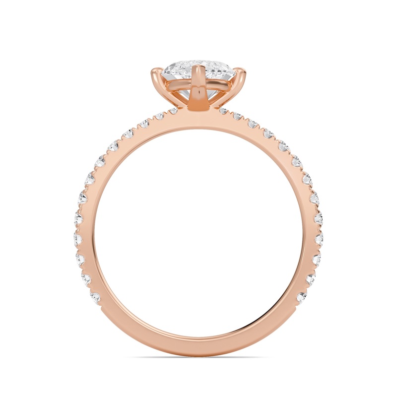 Marquise Elegant Pave Engagement Ring