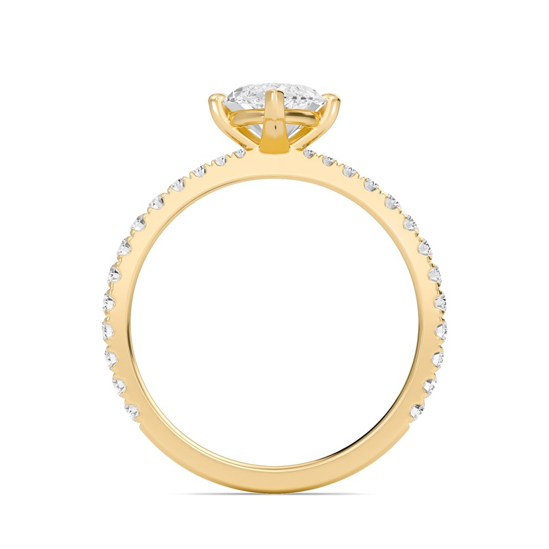 Marquise Elegant Pave Engagement Ring