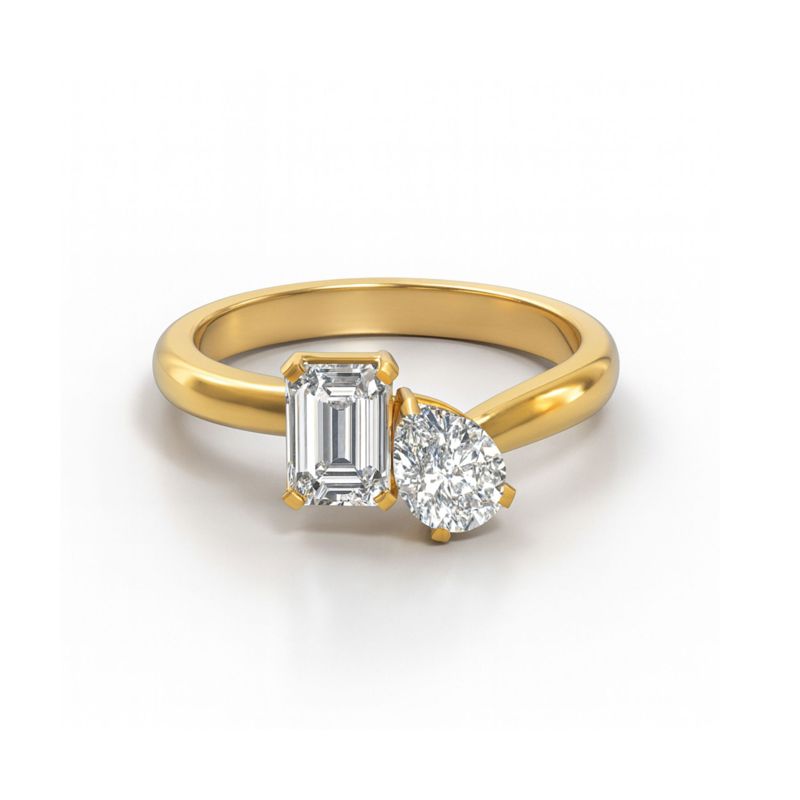 Harmonious Duet Ring