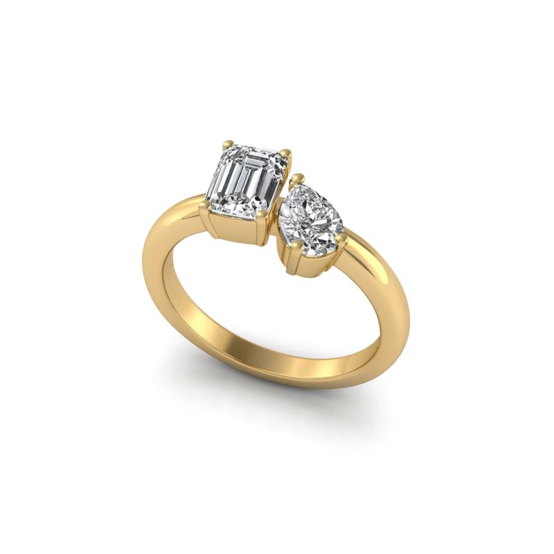 Harmonious Duet Ring