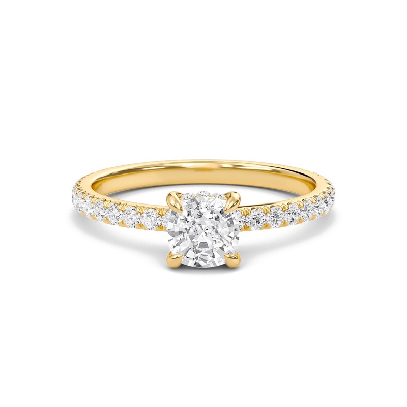 Cushion Perfect Fit Engagement Ring