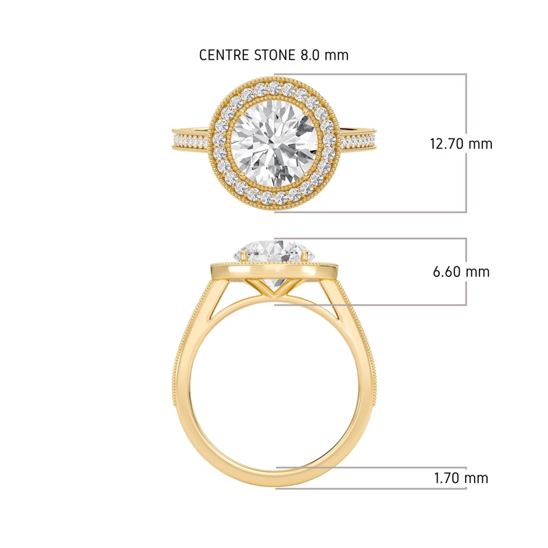 Halo Engagement Ring