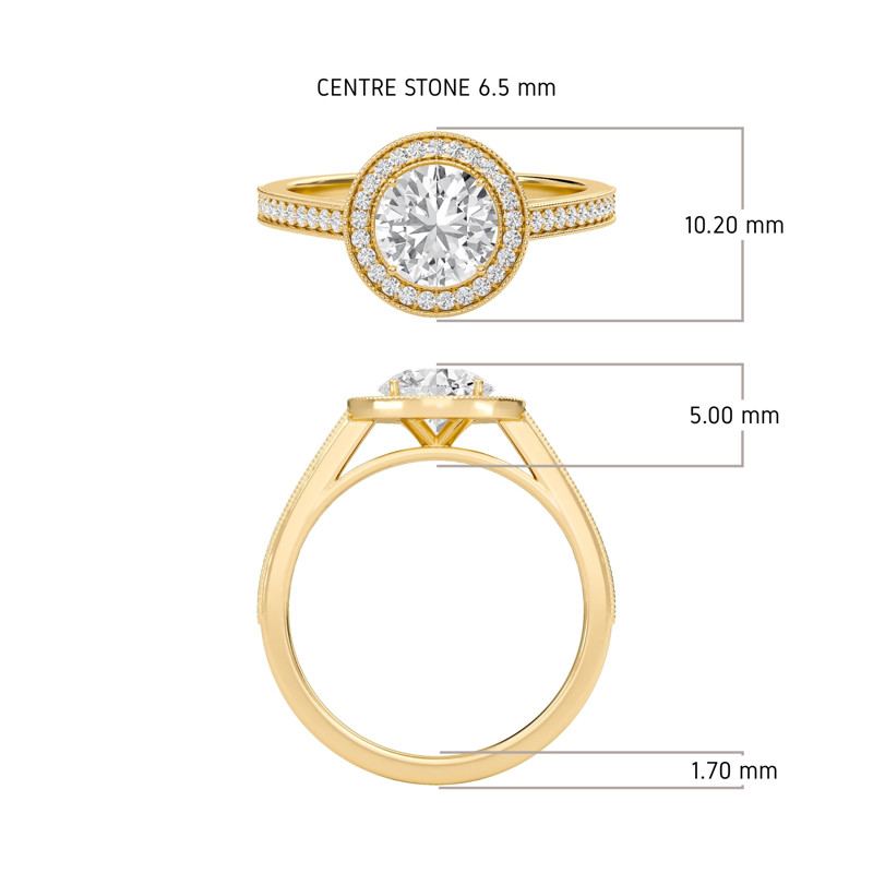 Halo Engagement Ring