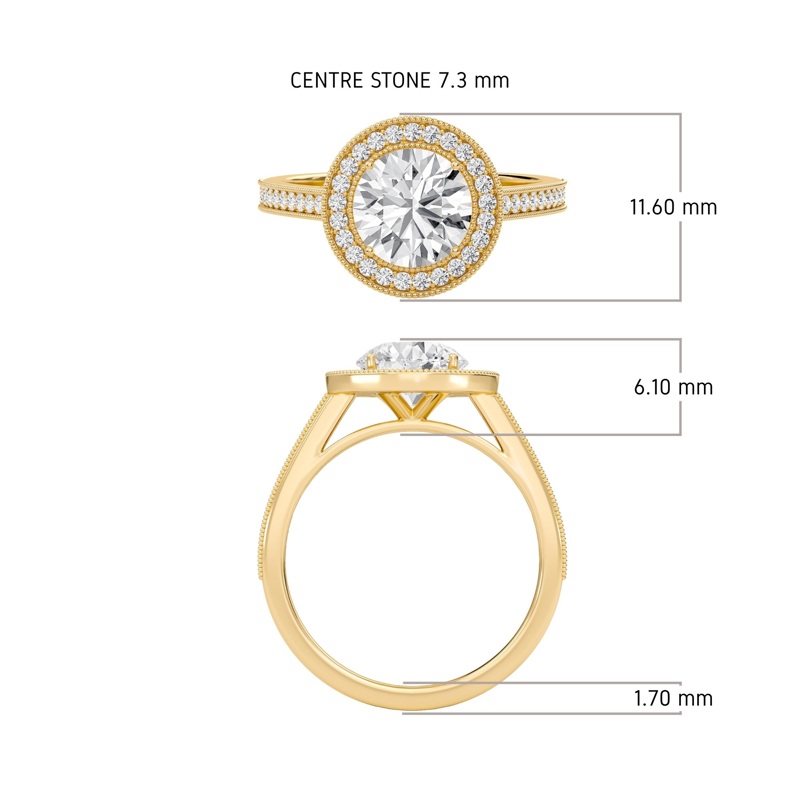 Halo Engagement Ring