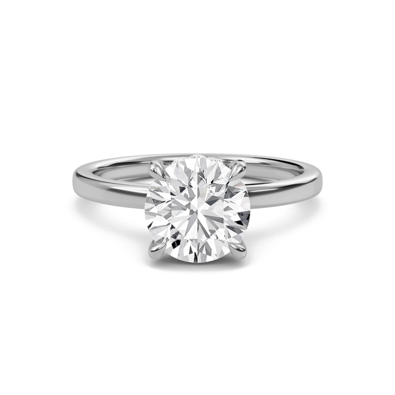 Hidden Halo Engagement Ring