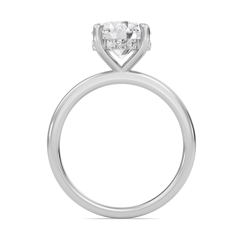 Hidden Halo Engagement Ring