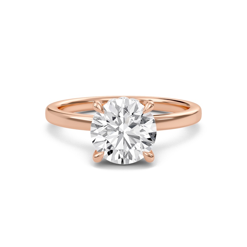 Hidden Halo Engagement Ring