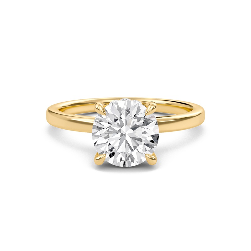 Hidden Halo Engagement Ring