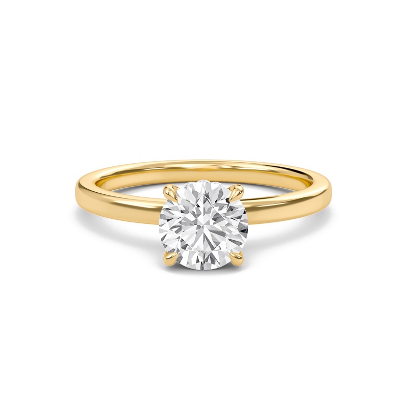 Hidden Halo Engagement Ring
