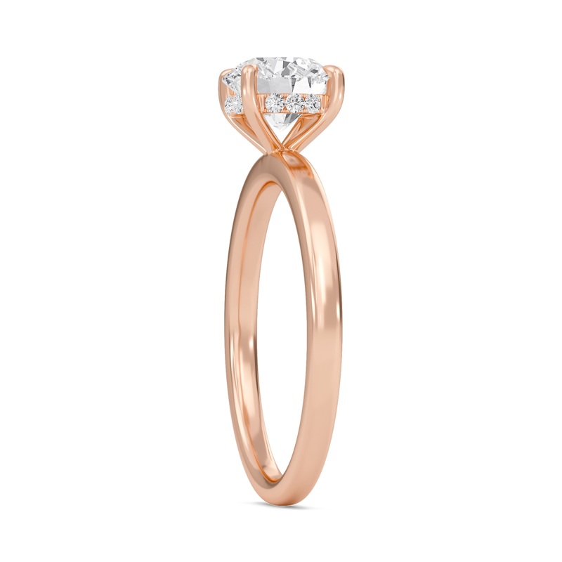 Hidden Halo Engagement Ring