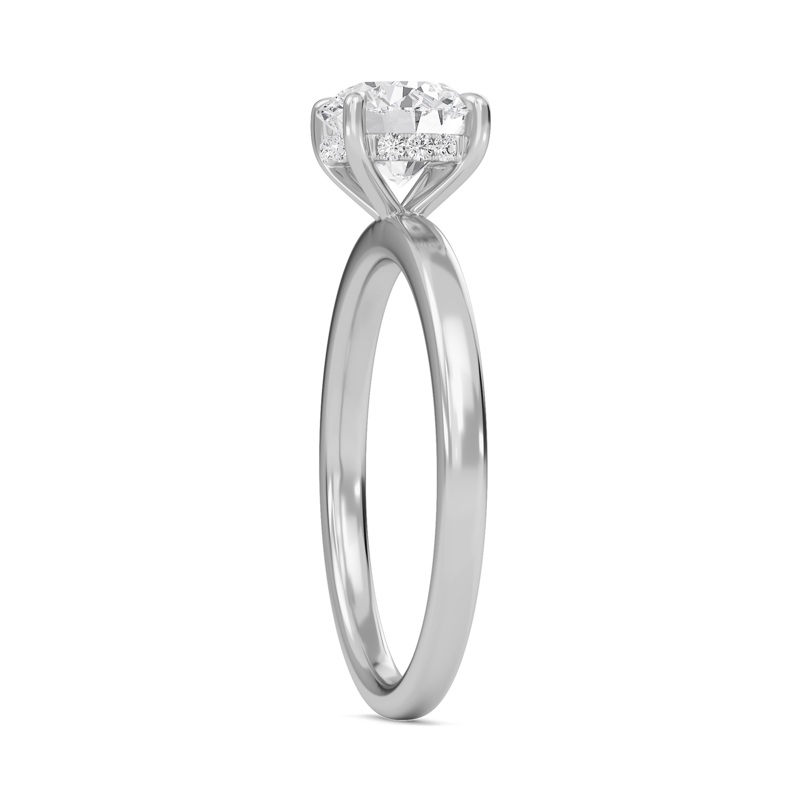 Hidden Halo Engagement Ring