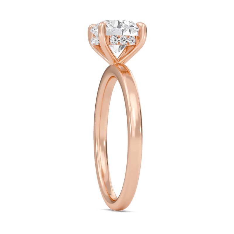 Hidden Halo Engagement Ring