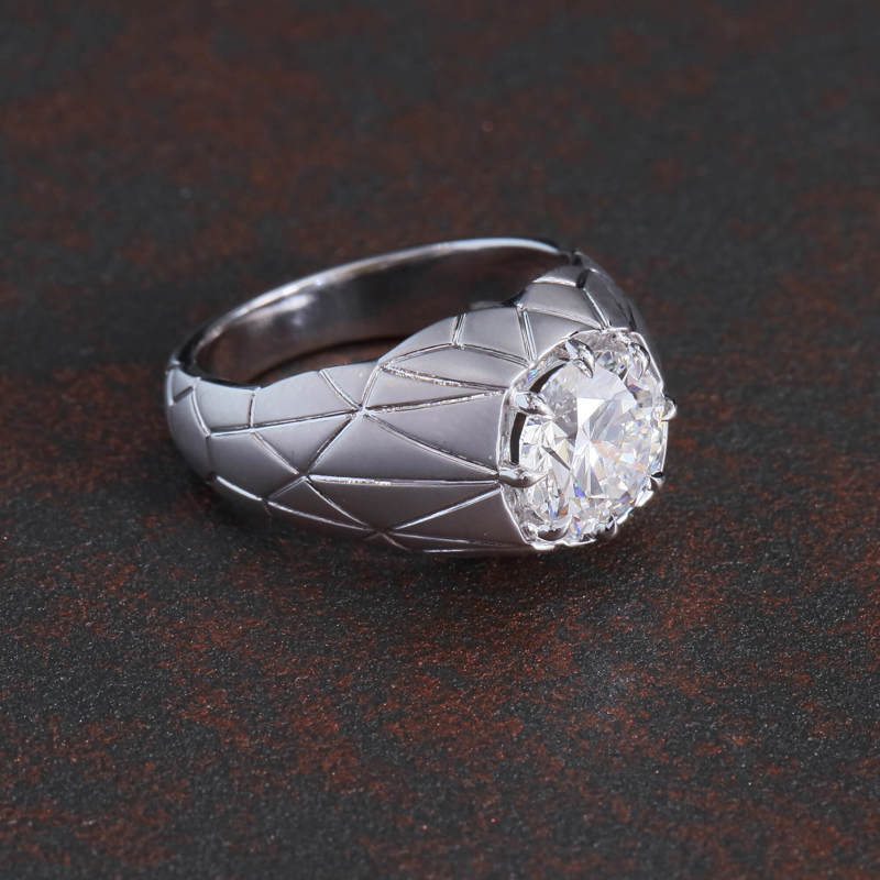 Architectural Facet Ring