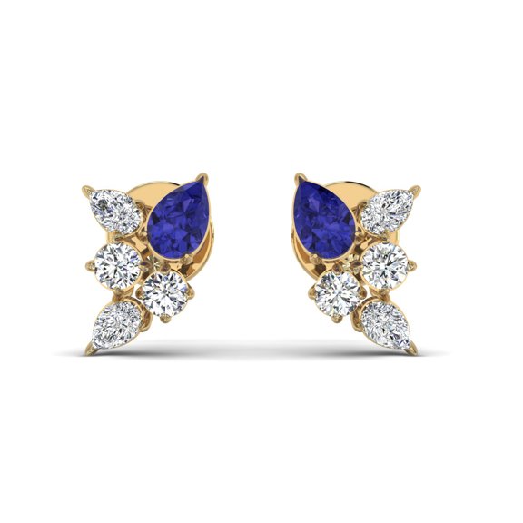 Tanzanite Diamond Earrings