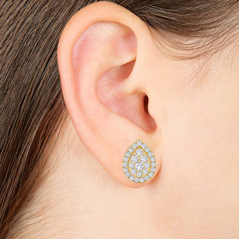 Pear stud Earrings