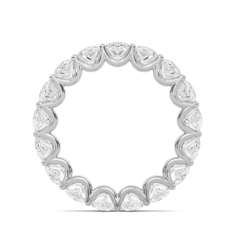 6.6 Ctw Pear U-Shaped Eternity Band
