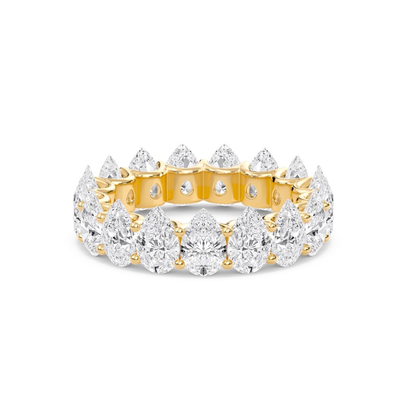 6.6 Ctw Pear U-Shaped Eternity Band