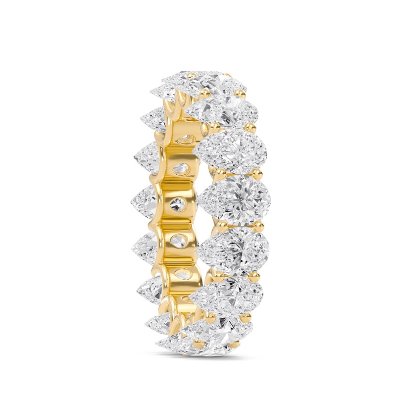 6.6 Ctw Pear U-Shaped Eternity Band